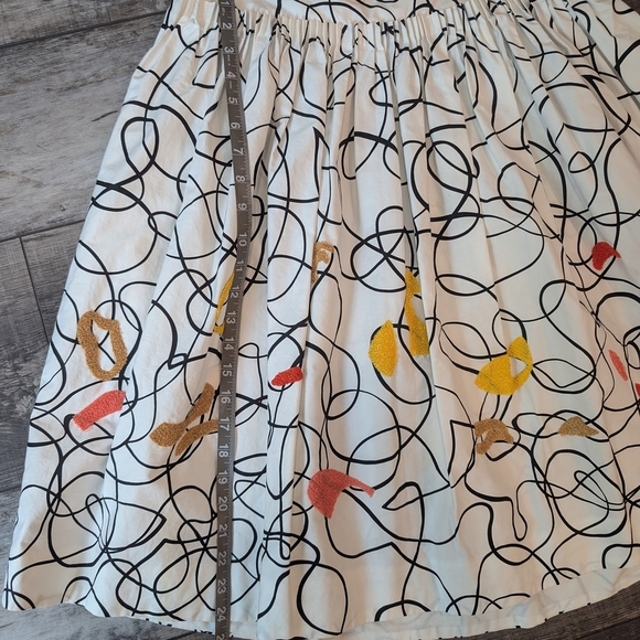 Maeve Black and Orange Skirt Knee-Length - Picture 9 of 9